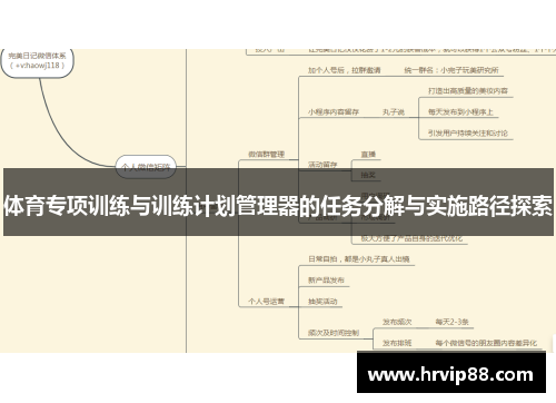 体育专项训练与训练计划管理器的任务分解与实施路径探索